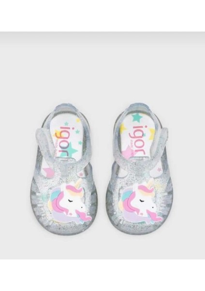 S10309 Tobby Unicornio Simli Gri Kız Çocuk Sandalet fiyatları