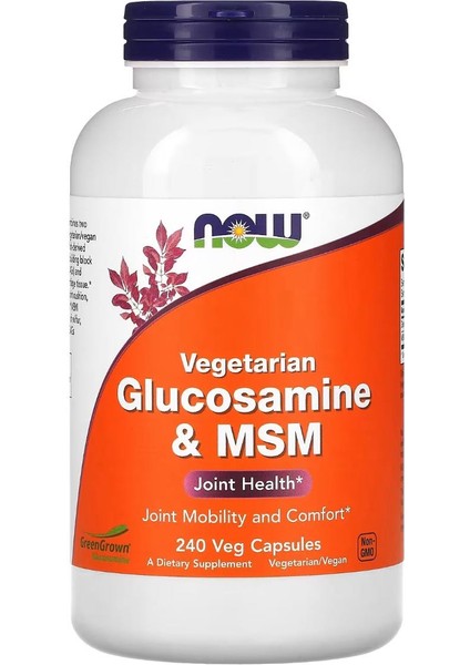 Vegetarian Glucosamine & Msm 240 Veg Capsules VR88