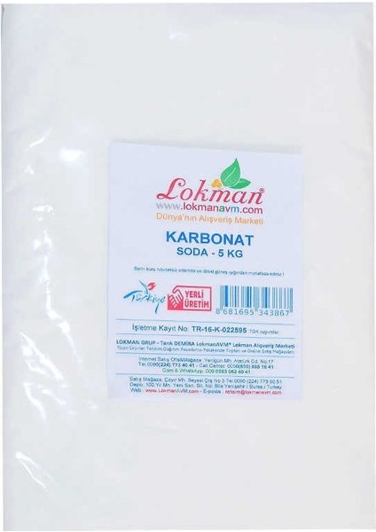 Karbonat Soda 5000 gr Paket