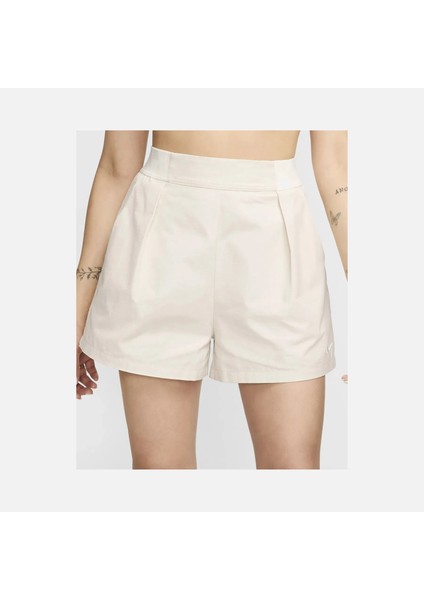Nsw Collection 3" Trouser Short Yüksek Bel %100 Pamuklu Kadın Bej Pantalon Şort FN2167-104