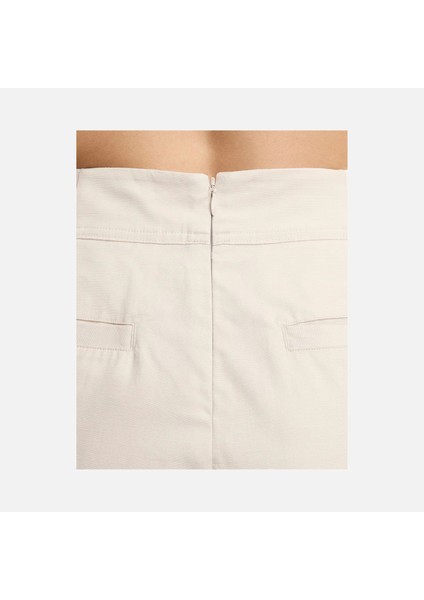 Nsw Collection 3" Trouser Short Yüksek Bel %100 Pamuklu Kadın Bej Pantalon Şort FN2167-104