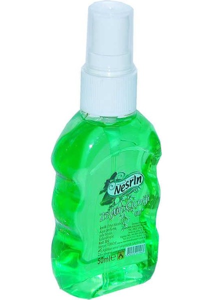 Zeytin Çiçeği Kolonyası 60 Derece Pet Şişe Sprey 50 ml