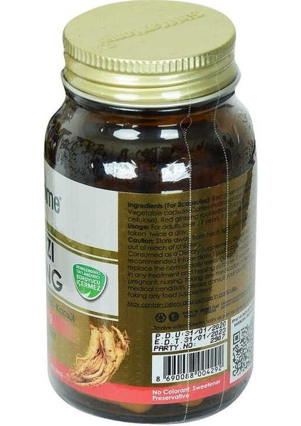 Shiffa Home Kırmızı Ginseng Diyet Takviyesi 850 Mg x 60 Kapsül
