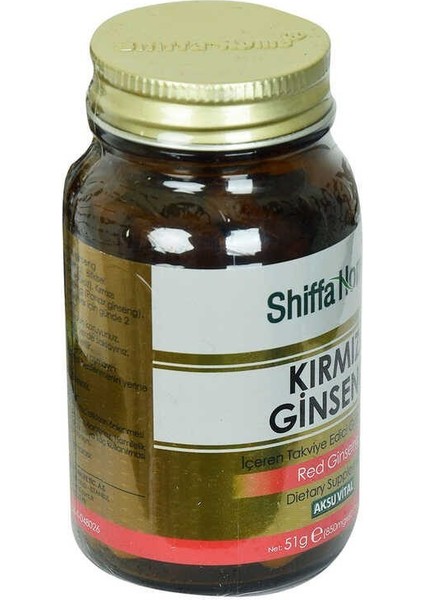 Shiffa Home Kırmızı Ginseng Diyet Takviyesi 850 Mg x 60 Kapsül