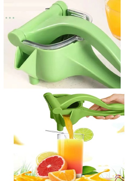 Manuel Plastik Meyve Portakal Karpuz Limon Sıkacağı Kollu Sebze Suyu Sıkma Limonata Aparatı Aleti