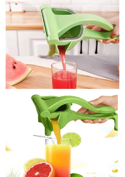 Manuel Plastik Meyve Portakal Karpuz Limon Sıkacağı Kollu Sebze Suyu Sıkma Limonata Aparatı Aleti