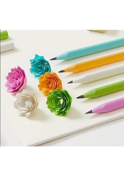 Makaron Renkli Motivasyon Kalemleri 3 Adet Kaliteli Reçine Katlkılı Kurşun Kalem fiyatları