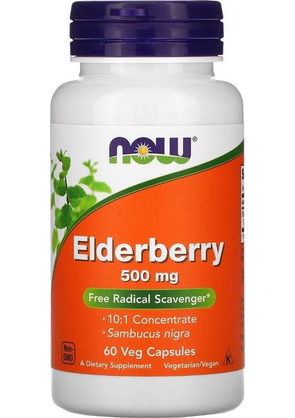 Elderberry 500 mg 60 Veg Capsules VR88