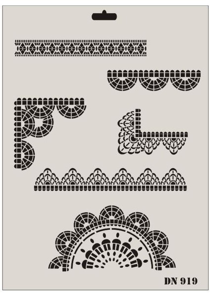 Rich Dantel Seri DN-919 Stencil 35X25 cm