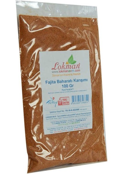 Fajita Baharatı Karışımı 100 gr Paket