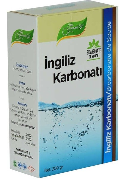 Yenilebilir Ingiliz Karbonatı Bicarbonate De Soude 200 gr