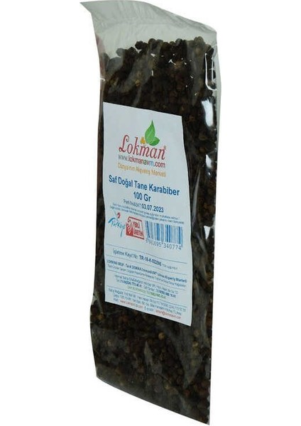 Karabiber Doğal Tane Saf 100 gr Paket
