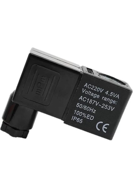 Pnömatik Valf Ventil Bobin ve Soket 9mm - 12/24/110/220V Ac/dc (Lisinya)