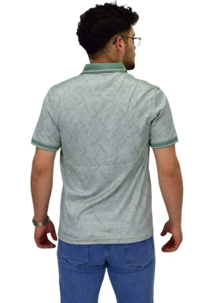 Erkek Polo Yaka Fermuarlı Merserize Jakarlı Tişört 7570 BGL-ST04536 fırsatları