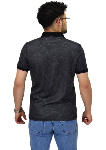 Erkek Polo Yaka Fermuarlı Merserize Jakarlı Tişört 7570 BGL-ST04536 fırsatları