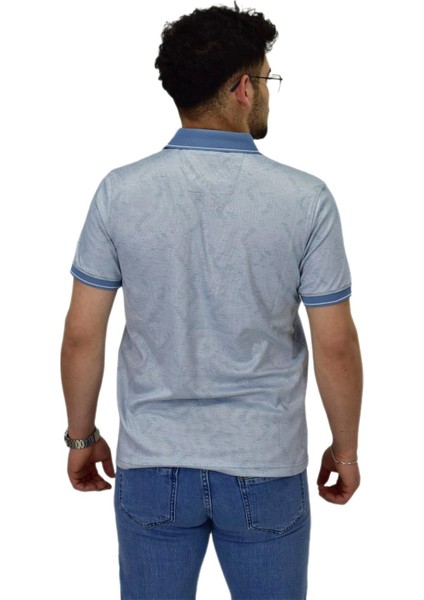 Erkek Polo Yaka Fermuarlı Merserize Jakarlı Tişört 7570 BGL-ST04536 fırsatları