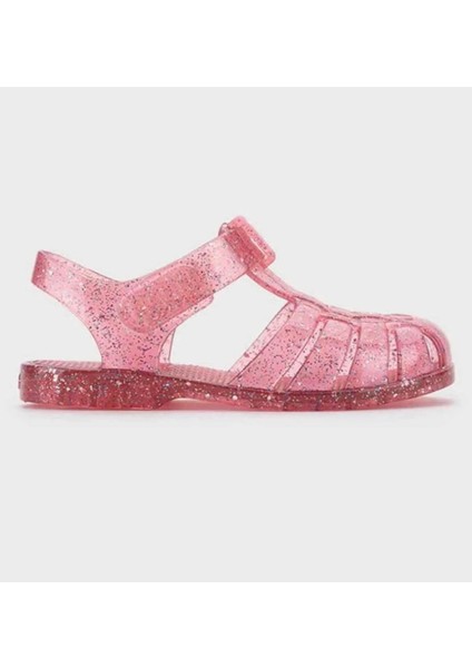 Clasica Crystal Fuşya Pembe Simli Kız Çocuk Sandalet modelleri