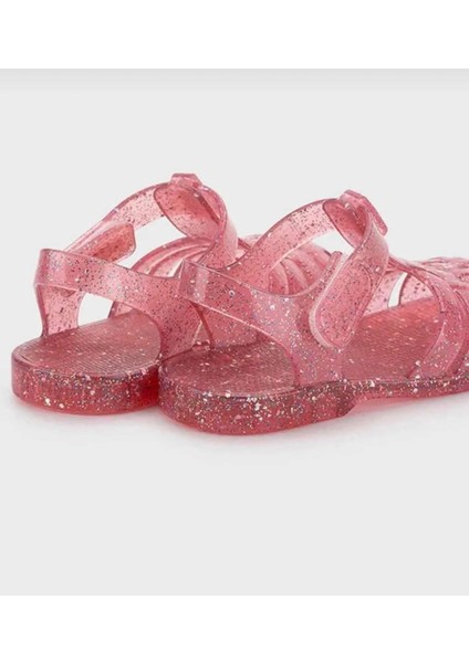 Clasica Crystal Fuşya Pembe Simli Kız Çocuk Sandalet fırsatları