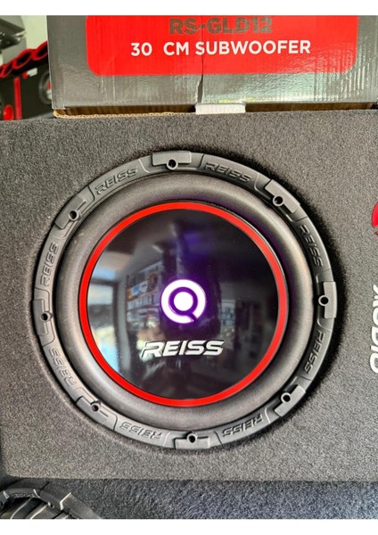 Audio RS-GLD12 1400WAT 700W Rms L Port Kabinli Işıklı 30 cm Subwoofer Bas
