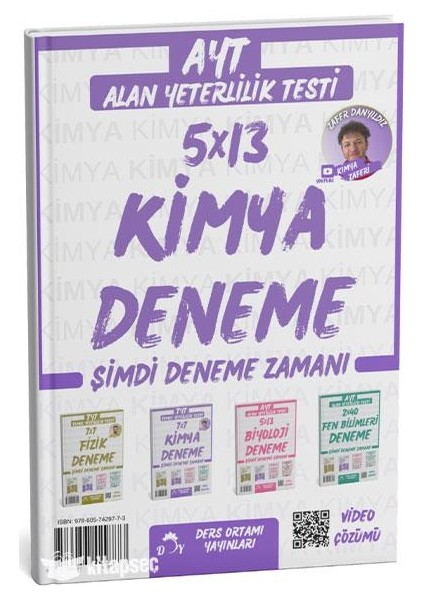 Ders Ortamı Ayt Kimya Deneme 5X13 Tamamı Youtube Anlatımlı Ders Ortamı Yayınları