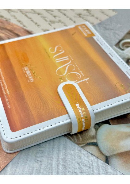 Sunset Parlayan Ufuk Günbatımı Mıknatıslı Kapaklı Ajanda Defter
