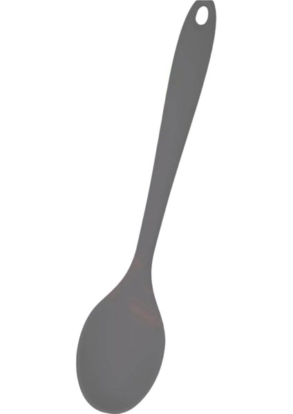 Silikon Mutfak Kaşığı – 28 Cm, Sert Uçlu, Yüksek Isıya Dayanıklı, Yanmaz & Yapışmaz