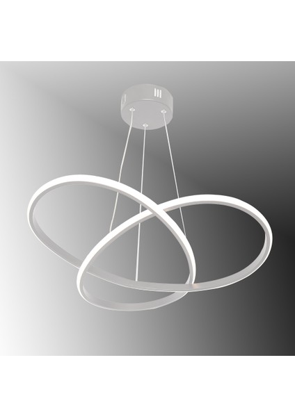 TT310-BY Tt Aydınlatma Trio Modeli Mat Beyaz LED Avize