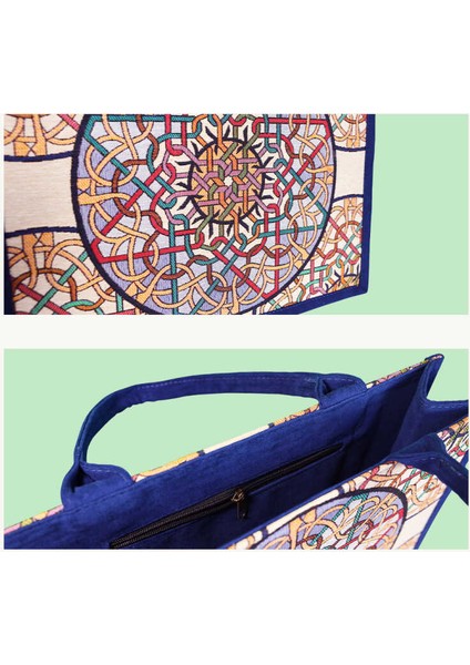 Geometrik Desenli Tote Kadın Omuz Çantası fiyatları