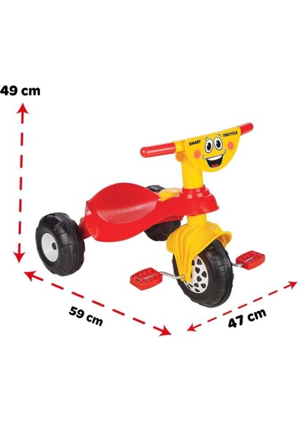 07 132K Smart Bisiklet Kırmızı Flexo -Pilsan Oyuncak