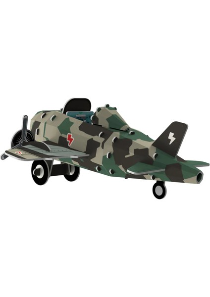 Planör Uçak 3D Puzzle 30 Parça