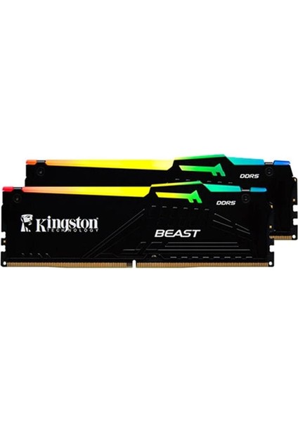 64 GB Ddr5 6400 Kıngston Beast Rgb Expo KF564C32BBEAK2-64TR