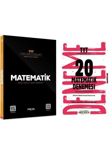 Marka Tyt Matematik Soru Bankası ve Okyanus Deneme Seti 2 Kitap
