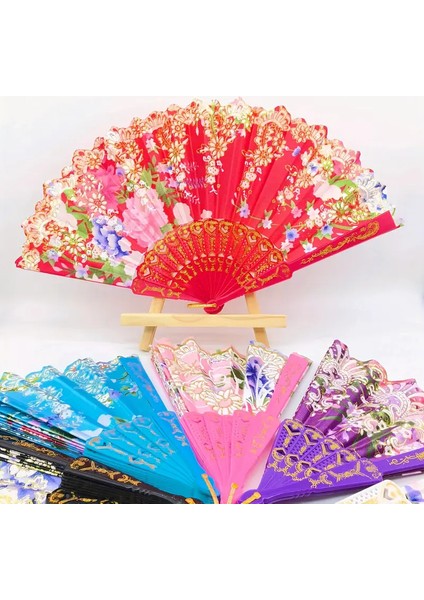 Örme Desenli Altın Işlemeli Desenli Yelpaze Düğün Kına Nişan Eğlence Organisazyon ve Yaz Için Yelpaze fiyatları