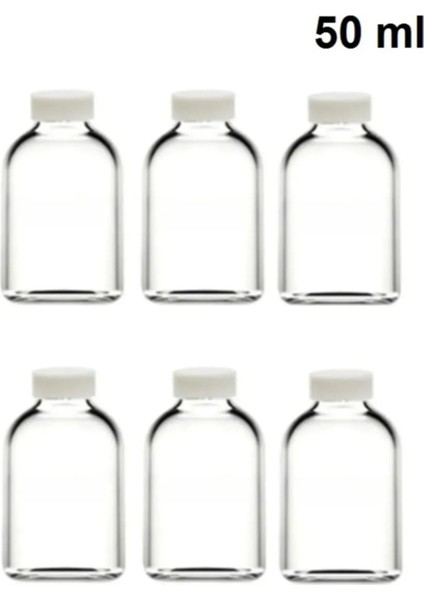6 Adet Cam 50 ml Mini Shot Ginger Detox Şişe Plastik Sızdırmaz Kapaklı Kolonya Koku Süs Küçük Şişe modelleri
