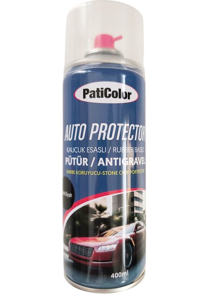 Siyah Sprey Pütür Oto Araç Alt Kaplama Darbe Koruyucu 400 Ml.
