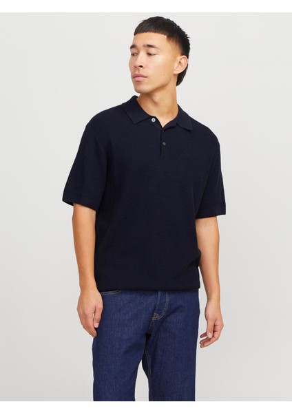 Jprcccooper Knıt Polo Ss Sn Sky