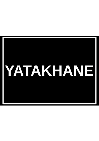 25 x 17,5 cm Yatakhane Kapı Levhası 3 mm Dekota ( Forex ) Üzerine Folyo Baskı