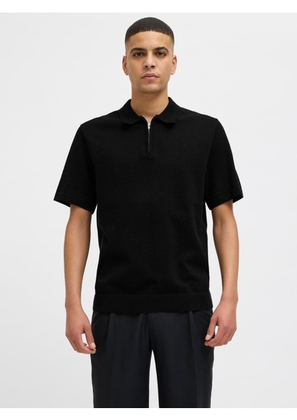 Jprblamılano Sprıng Knıt Polo Ss Sn Black