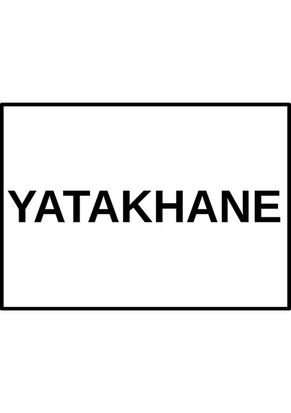 25 x 17,5 cm Yatakhane Kapı Levhası 3 mm Dekota ( Forex ) Üzerine Folyo Baskı