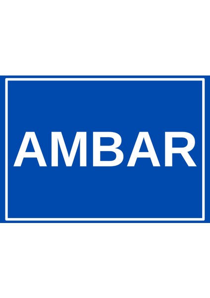 25 x 17,5 cm Ambar Kapı Levhası 3 mm Dekota ( Forex ) Üzerine Folyo Baskı