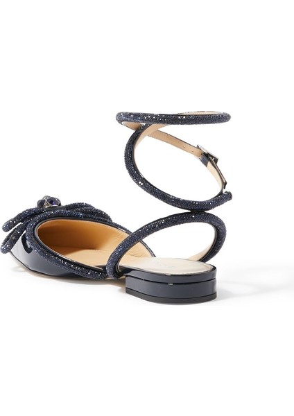 Çift Kurdele Saten Düz Ayakkabılar modelleri