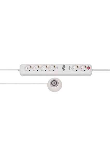 Eco-Line Comfort Güvenlik Anahtarlı 6'lı Uzatma Priz