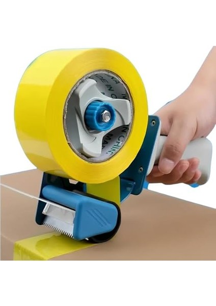 Profesyonel Koli Bantlama Makinesi 100 Metre Koli Bandı Hediyeli Metal Yapı Ergonomik Tutuş