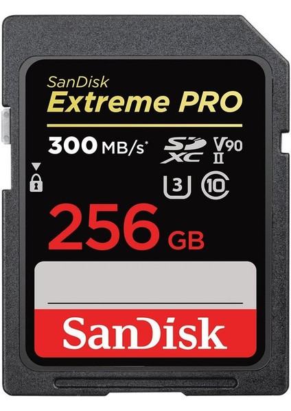 Extreme Pro 256GB 300MB/S V90 Uhs-Iı Sdxc Hafıza Kartı