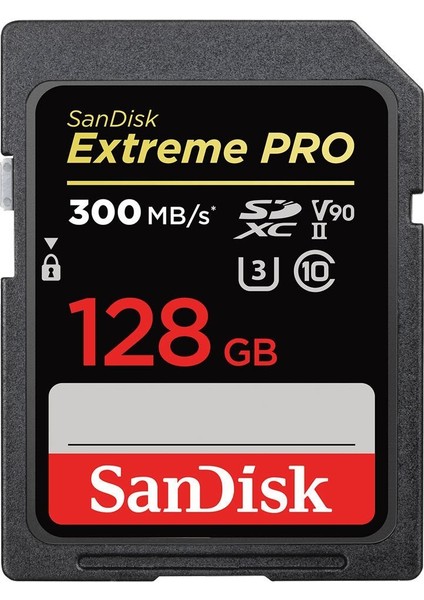 Extreme Pro 128GB 300MB/S V90 Uhs-Iı Sdxc Hafıza Kartı