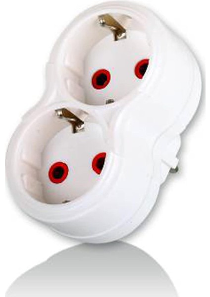 Fetih 101-02P 2'li Topraklı Papatya Golyat Ikili Priz Çoğaltıcı 1410