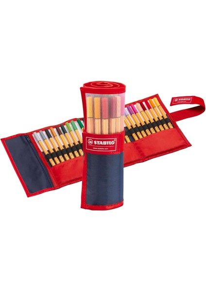 Gfc Life Store Point 88 - Ince Keçe Uçlu Kalem - 25'li Roller Set - Çeşitli Renkler