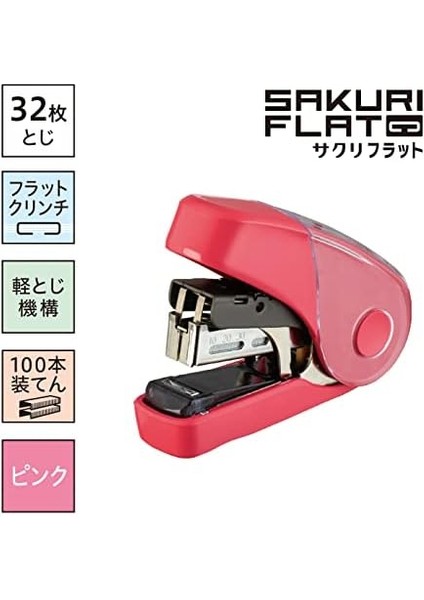 Hd 10FL3K Sakurı Flat Zımba Mak No:10 Pembe