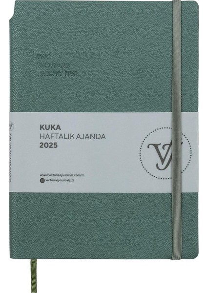 2025 Haftalık Ajanda A5 (14X21CM) Esnek Kapak Ivory 80GR.