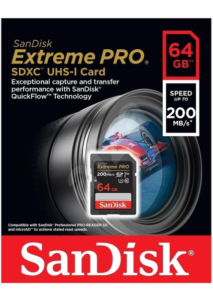 Extreme Pro 64GB 200MB/S Sdxc Hafıza Kartı